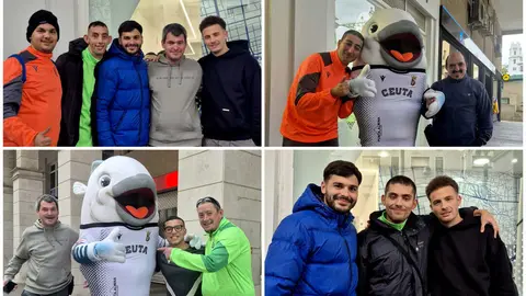 La AD Ceuta FC y su equipo Genuine