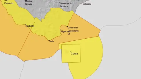 Alerta amarilla en Ceuta y naranja en el Estrecho / AEMET