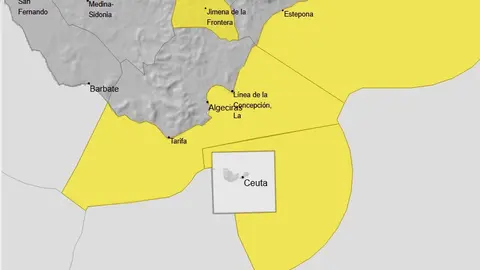 Ceuta y el entorno del Estrecho permanecen en alerta amarilla por fen&oacute;menos costeros / AEMET