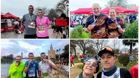 Los corredores de Ceuta, protagonistas en la multitudinaria Media Marat&oacute;n de Sevilla