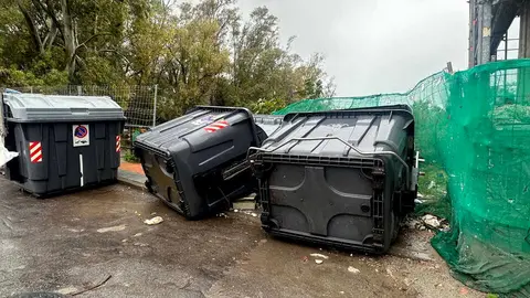 Efectos del fuerte temporal en Ceuta. Foto: Mohamed Ettouileb