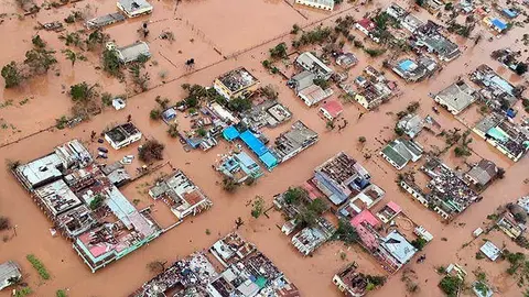 Mozambique, 2019. Tras el paso del cicl&oacute;n Idai, fuertes aguaceros arrasaron hogares, cultivos e infraestructura esencial del pa&iacute;s