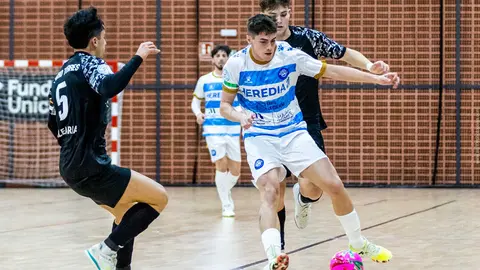 Triunfo de oro de la UA Ceut&iacute; ante el M&aacute;laga Ciudad Redonda FS. Foto: @MalagaFS