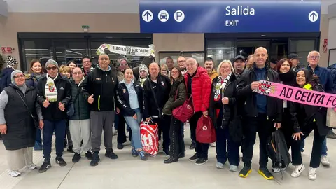 Excursi&oacute;n de aficionados de la AD Ceuta FC a Almer&iacute;a 