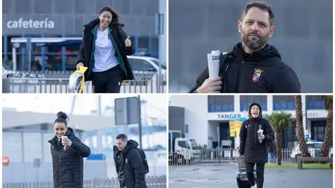 Viaje del Ceuta femenino rumbo a Murcia 