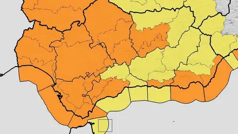 Gr&aacute;fico de AEMET para este s&aacute;bado 7 de febrero con la llegada de una nueva borrasca. Foto: AEMET