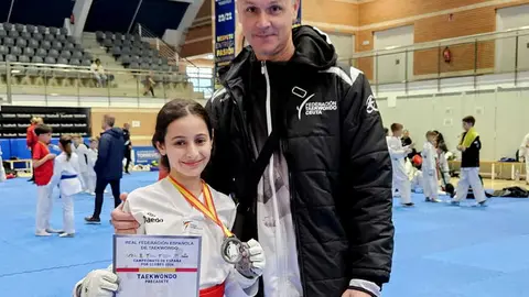 In&eacute;s Mohamed, plata en el Campeonato de Espa&ntilde;a de Taekwondo