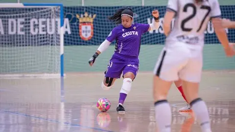 Sara Soares, jugadora de la AD Ceuta FC de Liga Iberdrola. Foto: AD Ceuta FC.