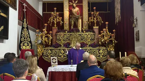 La Flagelaci&oacute;n descubre el rostro de su Mi&eacute;rcoles Santo: fe y Caridad en un solo cartel / Alma Palomino