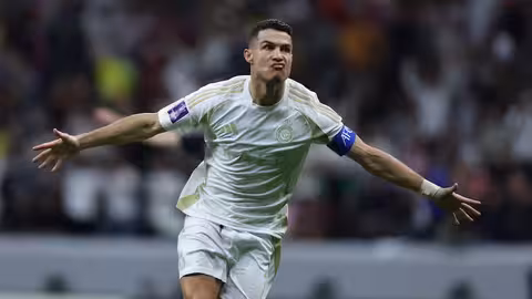 Cristiano Ronaldo, nuevo propietario de la UD Almer&iacute;a. Foto: @AlNassrFC_EN
