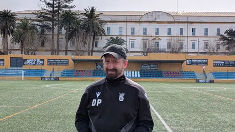 David &Aacute;lvarez 'Polaco', en la previa del Ceuta B - C&aacute;diz Mirandilla.