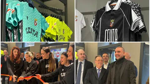 Inauguraci&oacute;n de la nueva tienda de la AD Ceuta FC. Foto: Alma Palomino