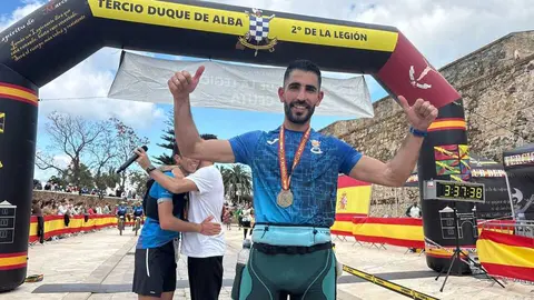 Rub&eacute;n Garc&iacute;a, ganador de los 50km de la Cuna de la Legi&oacute;n.