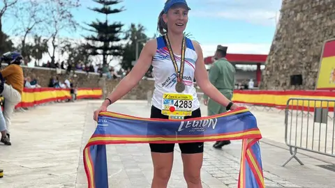 Noelia Castillo, ganadora de los 50 kil&oacute;metros de la Cuna de la Legi&oacute;n.