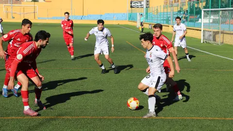 Partido entre el filial de la AD Ceuta FC y el CD Utrera.