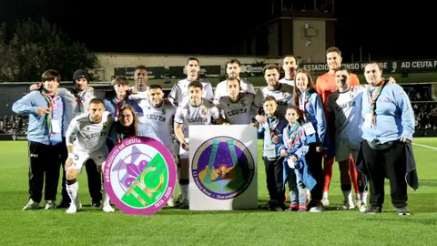 Once inicial de la AD Ceuta FC frente al RC Deportivo de la Coru&ntilde;a