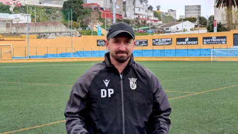 David &Aacute;lvarez 'Polaco', este viernes en el entrenamiento del filial de la AD Ceuta FC