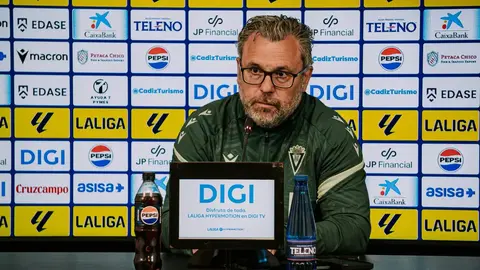 Sergio Gonz&aacute;lez en la previa del duelo entre Ceuta y C&aacute;diz. Foto: C&aacute;diz CF.