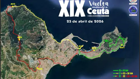 Abiertas las inscripciones para la XIX Vuelta Andando a Ceuta de Anyera: la gran cita del senderismo en abril