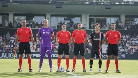 Encuentro entre la AD Ceuta FC y el Sporting de Gij&oacute;n. Foto: La Liga