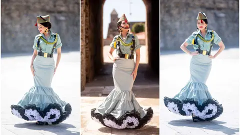 Alejandra Ortega luce el traje regional con el que participar&aacute; en Miss World Spain, homenaje a Ceuta y a La Legi&oacute;n / Miss World Ceuta