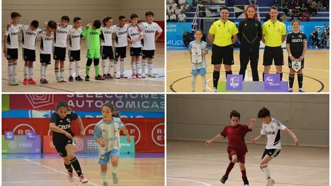 Ceuta compite en la primera jornada del Campeonato de Espa&ntilde;a de f&uacute;tbol sala Sub-10