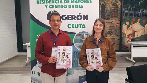 Juan Antonio Gonz&aacute;lez y 
Laura Teruel en la presentaci&oacute;n de la exposici&oacute;n &lsquo;Pensar, participar, incluir' / C&eacute;sar Mart&iacute;n