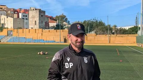 David &Aacute;lvarez 'Polaco' en la previa del Tomares - Ceuta B.