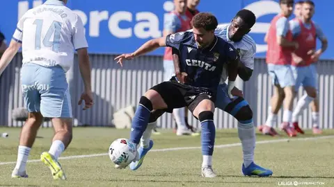Encuentro entre el Real Zaragoza y la AD Ceuta FC. Foto: La Liga