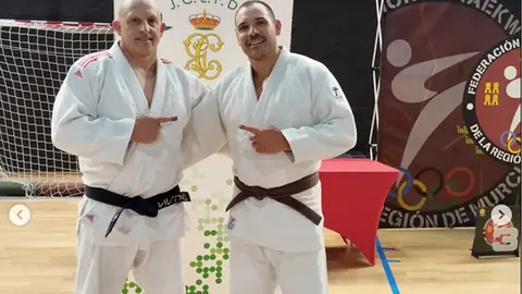 Jos&eacute; Moles y Francisco Casanova, medallas de plata en el XXXIII Campeonato Nacional de Judo de la Guardia Civil