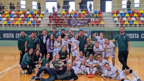 Partido entre el Ceuta femenino y Burela.