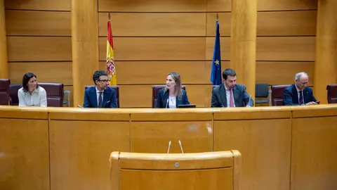 La senadora por Ceuta, Cristina D&iacute;az, en el centro de la imagen, es la presidenta de la Comisi&oacute;n de Investigaci&oacute;n de RTVE