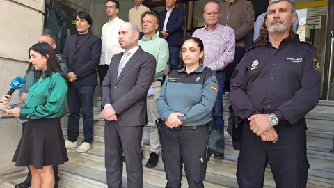 Lectura del manifiesto tras el minuto de silencio