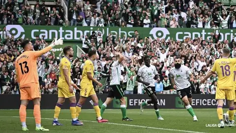 Encuentro entre el Racing de Santander y el Real Valladolid. Foto: La Liga