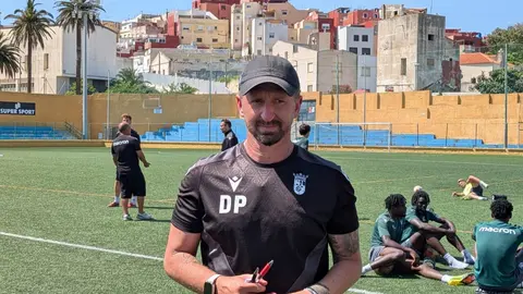 David &Aacute;lvarez 'Polaco', en la previa del Ceuta B - Dos Hermanas.