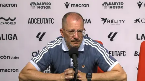 Jos&eacute; Juan Romero tras el Ceuta - Albacete de Liga Hypermotion.