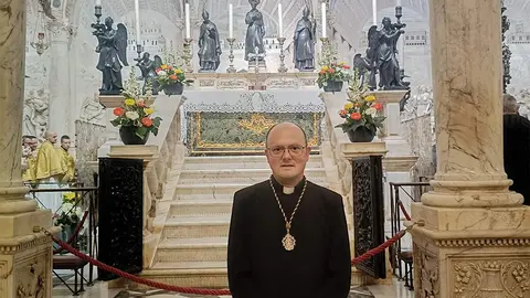 Padre Juan Enrique S&aacute;nchez, de la Parroquia de Santiago de La L&iacute;nea de la Concepci&oacute;n