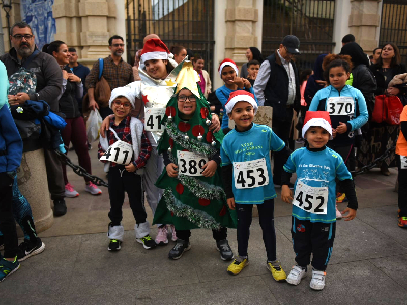 Los más pequeños, participando en la San Silvestre