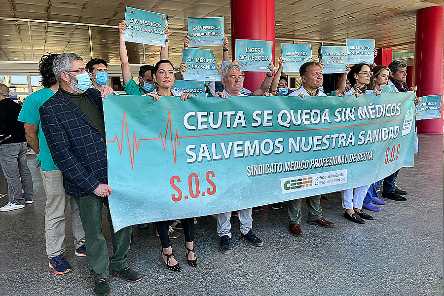 Concentración en la Huelga de Médicos / Daniel Hernández