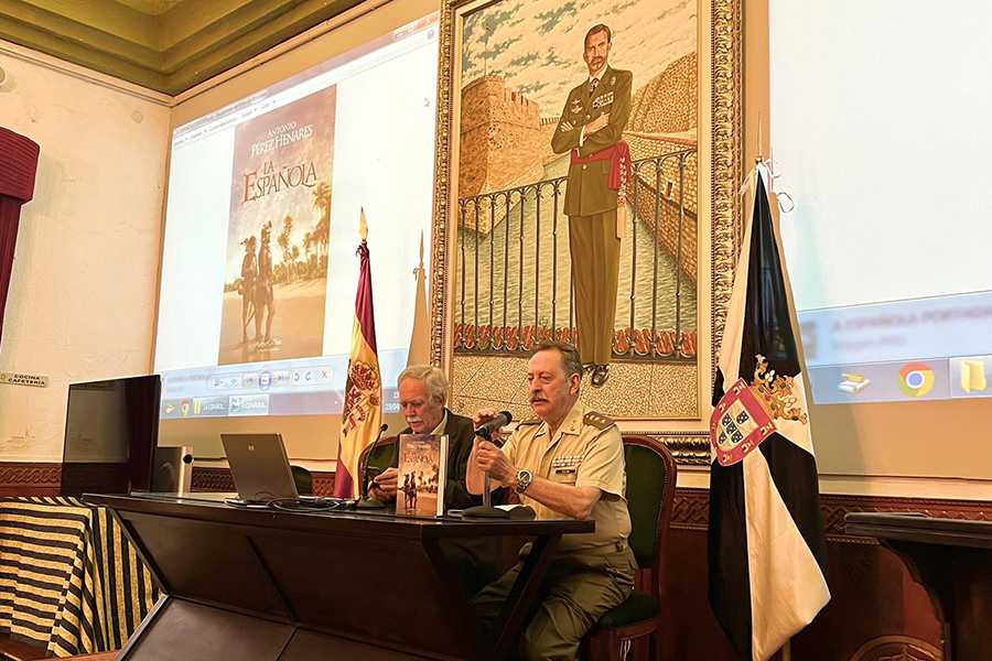 Antonio Pérez Henares durante la presentación de La Española / Daniel Hernández