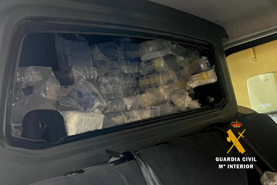 400 kilos de resina de Hachís intervenidos por la Guardia Civil