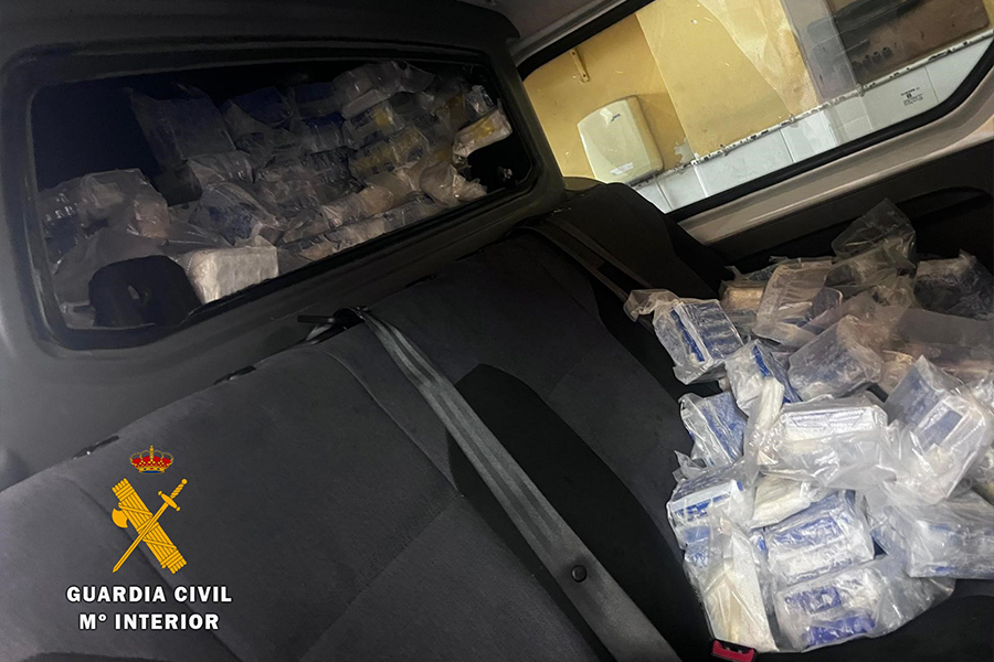 400 kilos de resina de Hachís intervenidos por la Guardia Civil