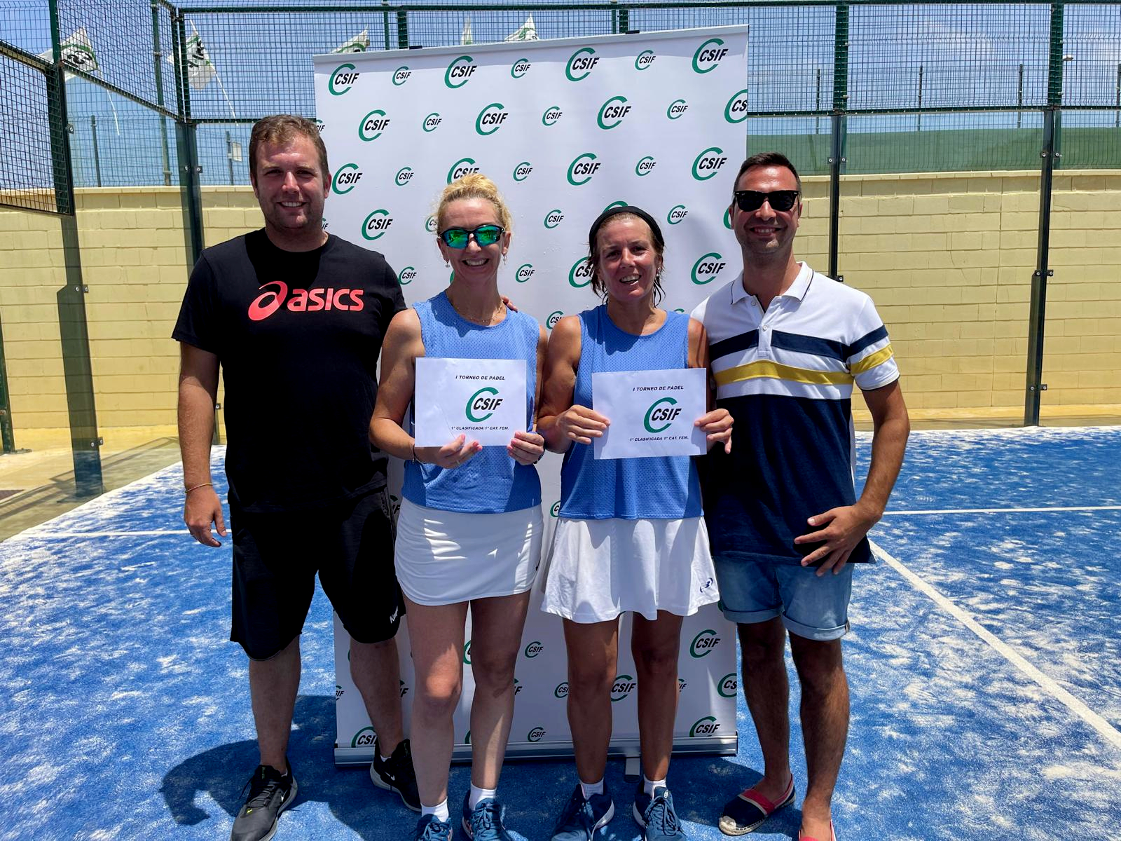 Punto y final a la primera edición del torneo de pádel de CSIF. Un evento deportivo que ha reunido a casi 100 deportistas de nuestra ciudad donde el compañerismo y la diversión ha sido la gran protagonista. Eso sí, 