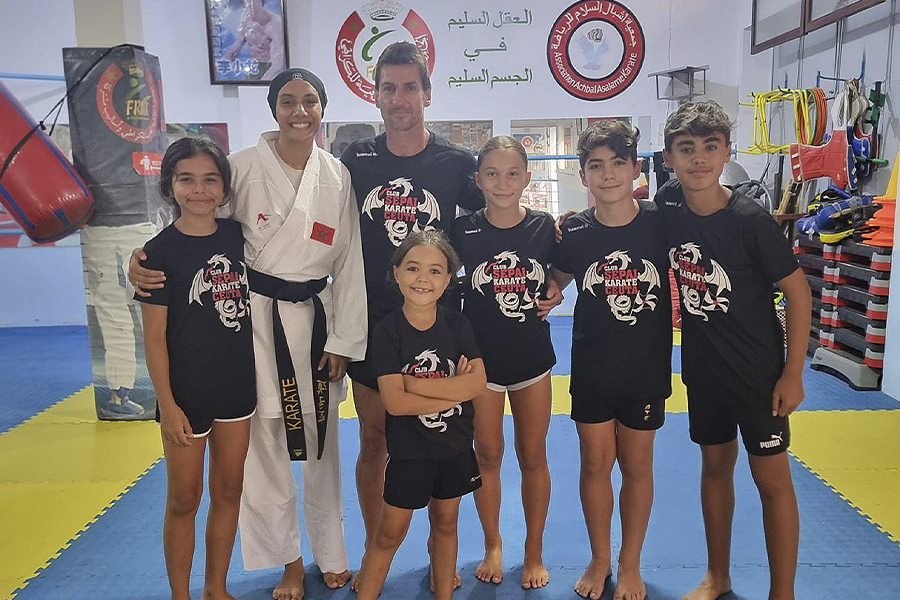 Entrenamiento bajo la tutela de Btissam Sadini