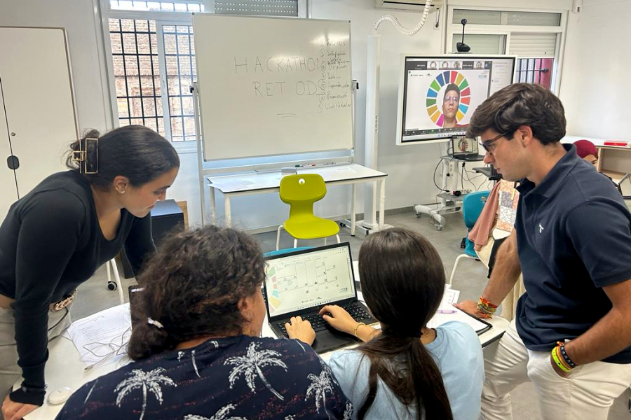 Alumnos participantes en el Hackathon RetODS II / CIFP 1