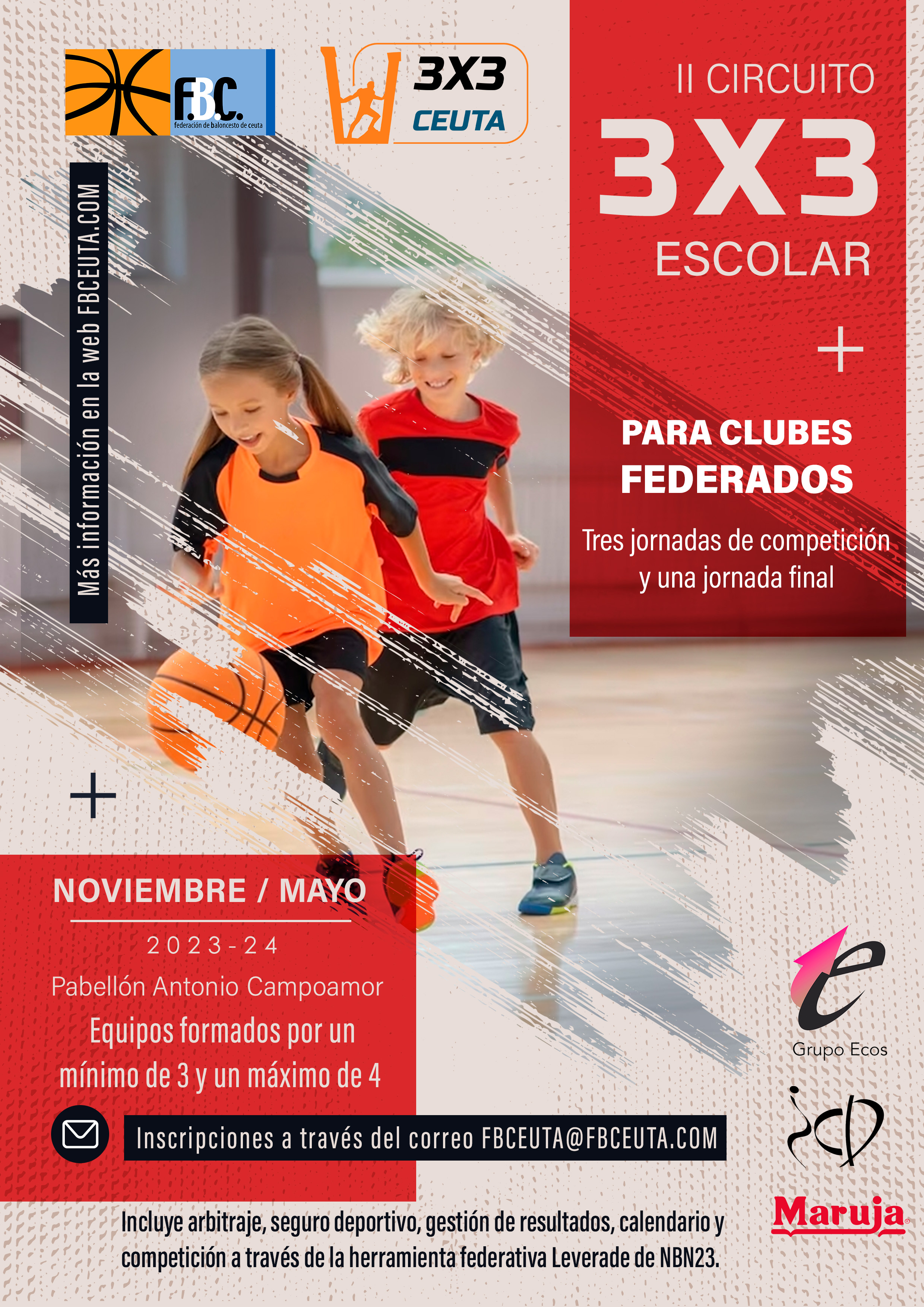 Cartel II circuito 3x3 Escolar