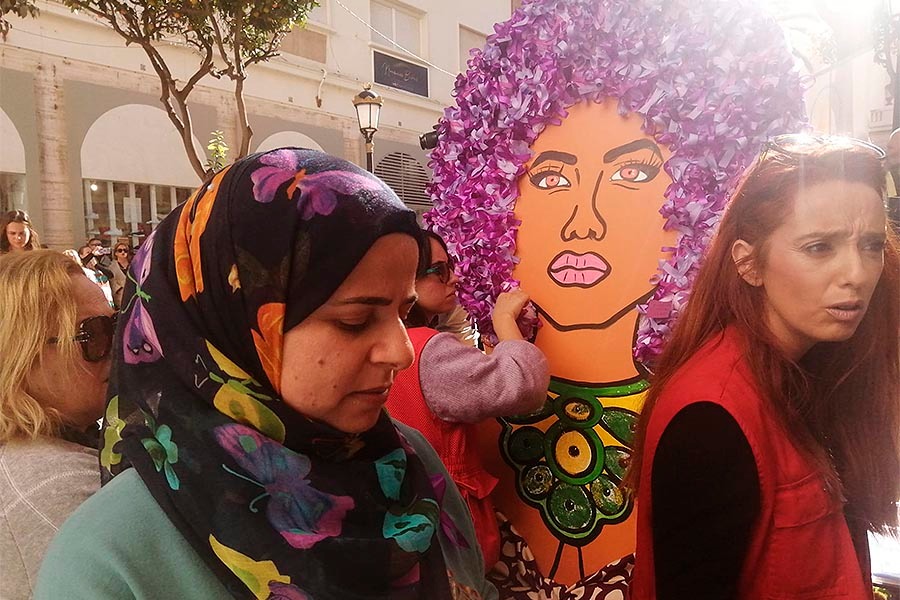 Marea morada por la lucha contra la violencia hacia la mujer