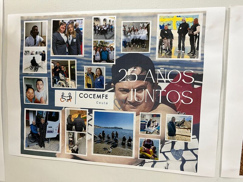 Un mural conmemora los 25 años de la entidad/ Dani Hernández