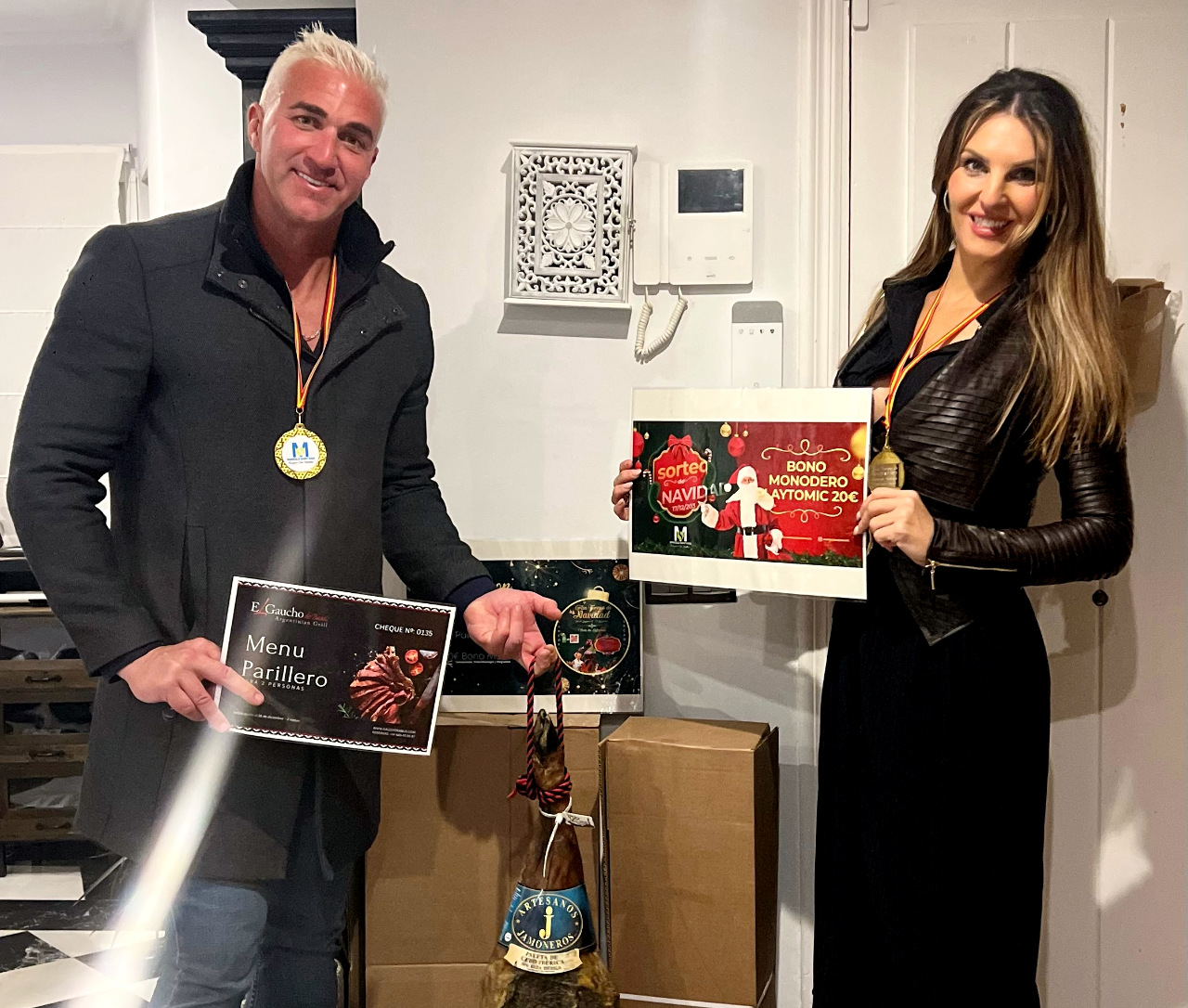 mariano Catarecha y Noemí Solla, campeones en el Torneo Navideño de Pádel de Marbella (1)