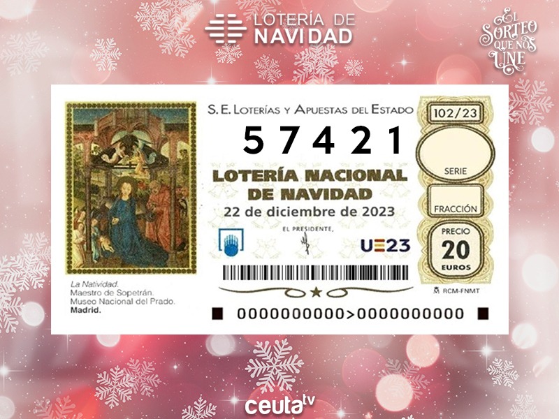 Penúltimo Quinto premio del Sorteo de Navidad